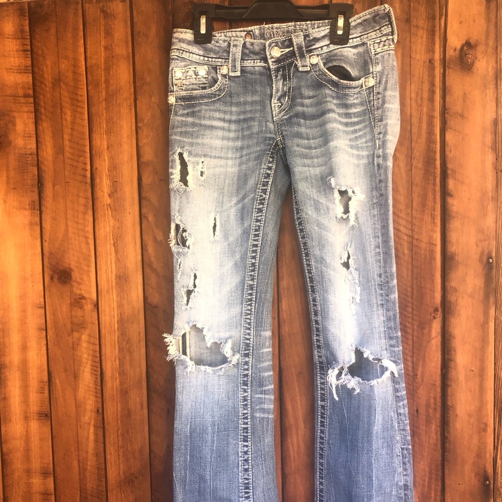 Miss me blue jeans, size 25